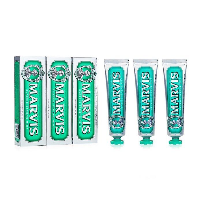 Marvis Trio Set: 3x Classic Strong Mint Toothpaste With Xylitol 3x85ml/4.5oz
