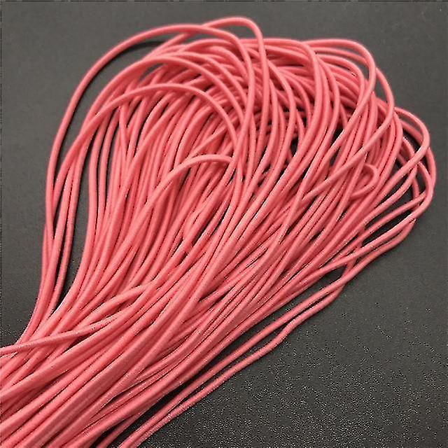 Mauve 5yards 2mm Colorful High Elastic Round Elastic B Round Elastic Rope Rubber