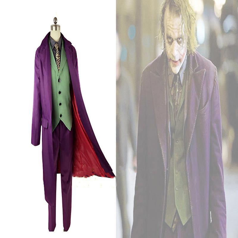 Heath Ledger Cosplay Suit Halloween uomo Movie Il cavaliere oscuro