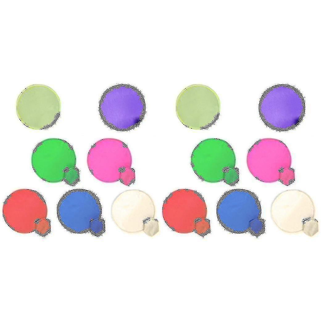 2x Foldable Round Fan-blue