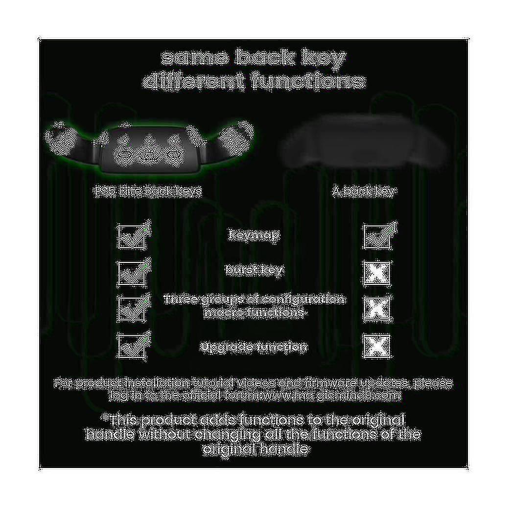 Back Button For Attachment Upgrade Board Redesigned Shell Programable Rise Remap Kit For (b)