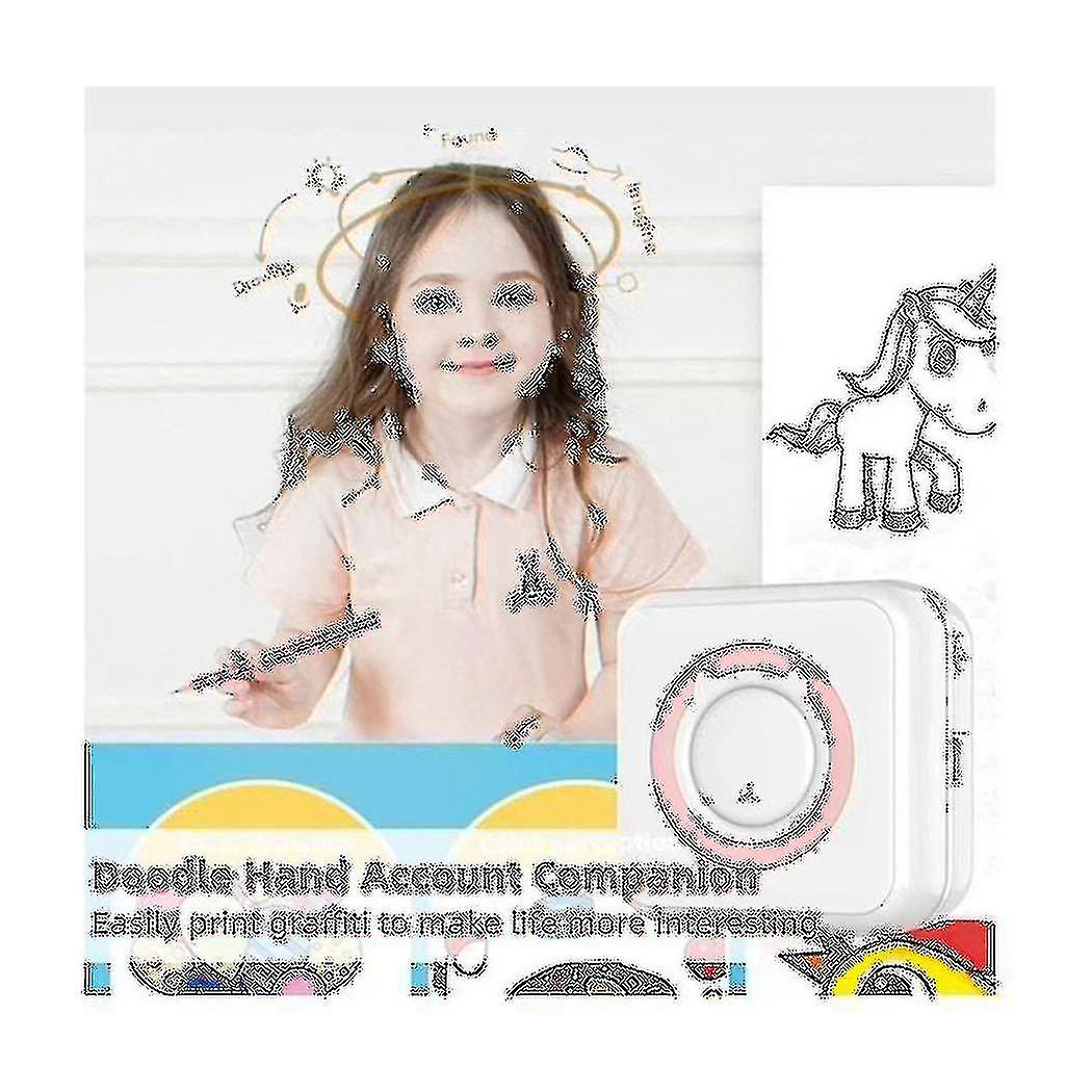 Mini Thermal Printer Wireless Bluetooth Printer Multifunctional Label Printer With Self-adhesive Pa