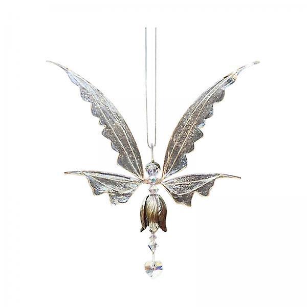 2x Fairy Wings Crystals   Hanging Window  clear