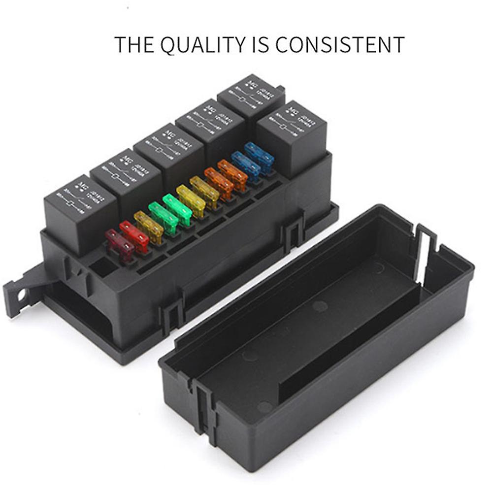thumbnail image 2 of 11-way 12V Relay Fuse Holder With Wire For Cars Ships, Specifications 2 of 12