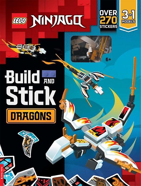 Lego Ninjago Build And Stick Dragons by Buster Books Paperback Book
