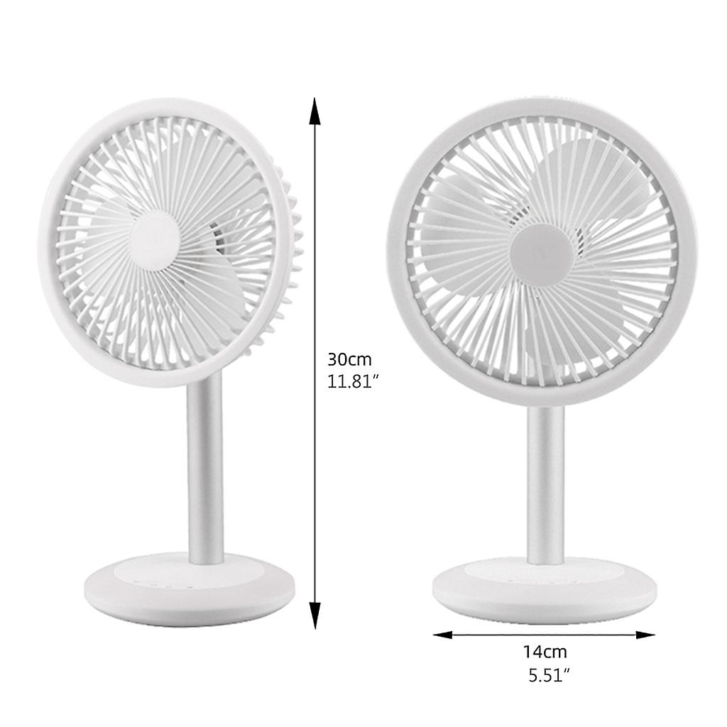 Usb Charging Table Fan With 7 Led Light 3 Speed Adjustable Angle For