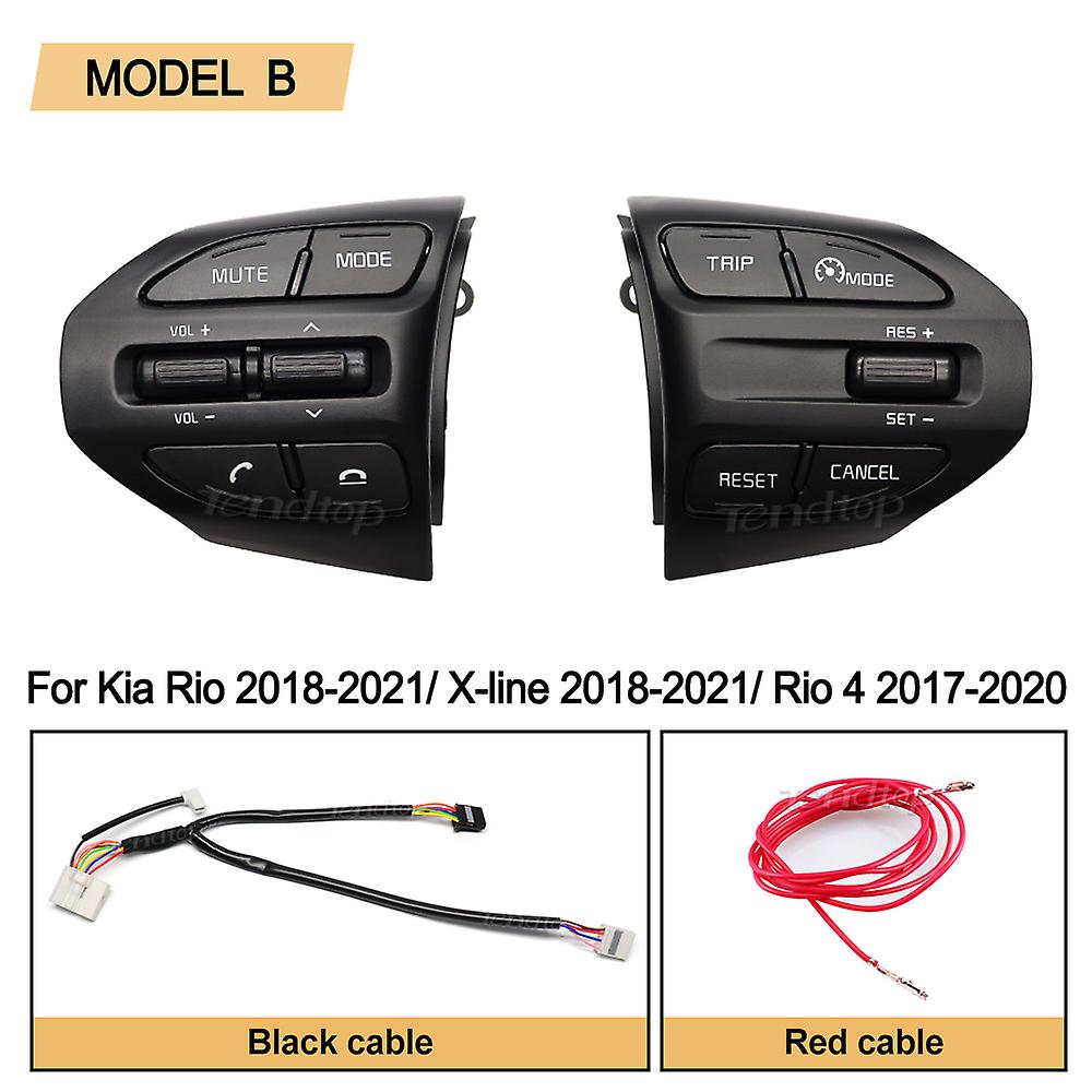 For Kia K2 Rio X-line 2017 2018 2019 Rio 4 Multifunction Steering Wheel Bluetooth Fixed Speed Cruise Control Button Audio Switch