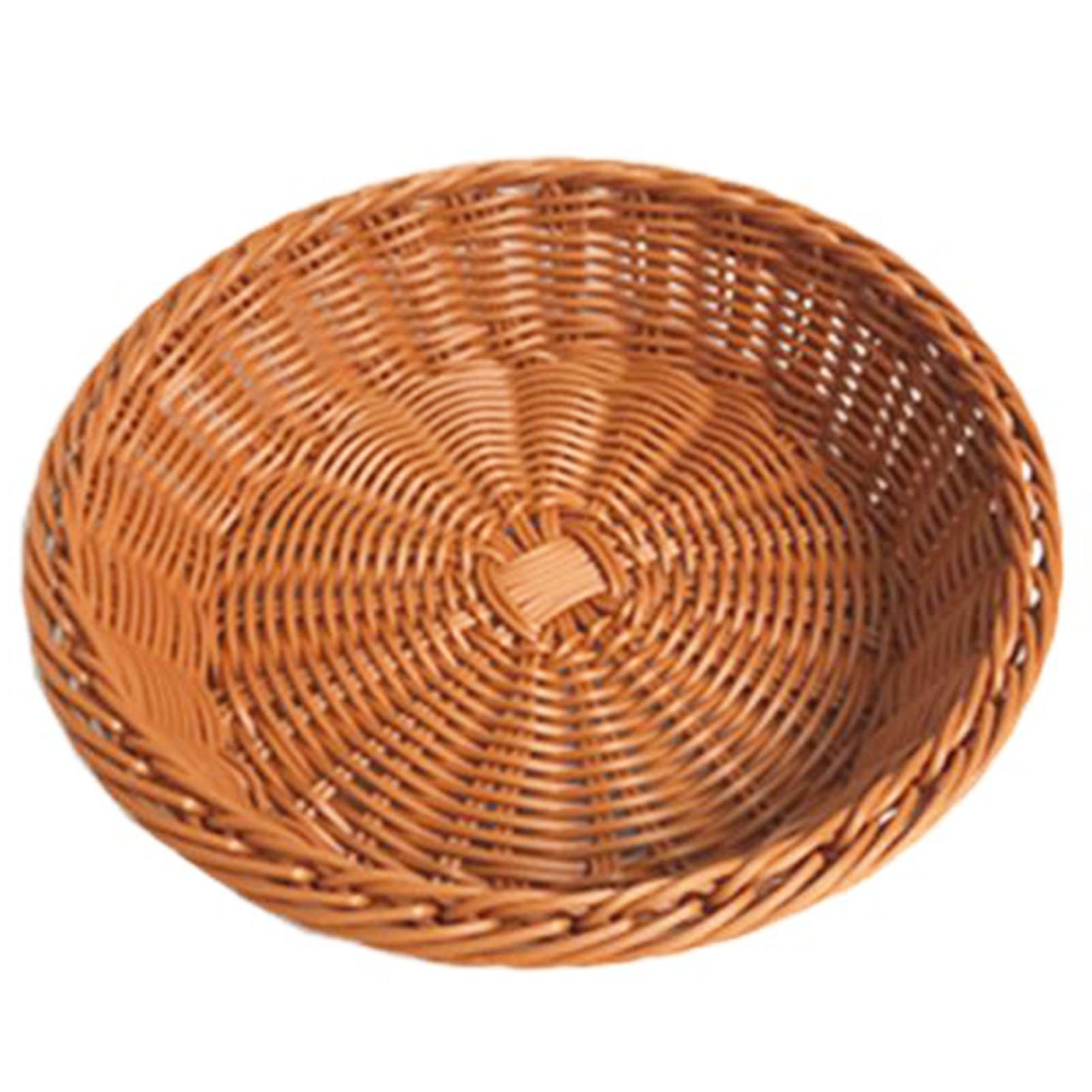 Round Bread Display Baskets Round Woven Basket Serving Storage Bowls for Bread Candy Fruit Vegetable
