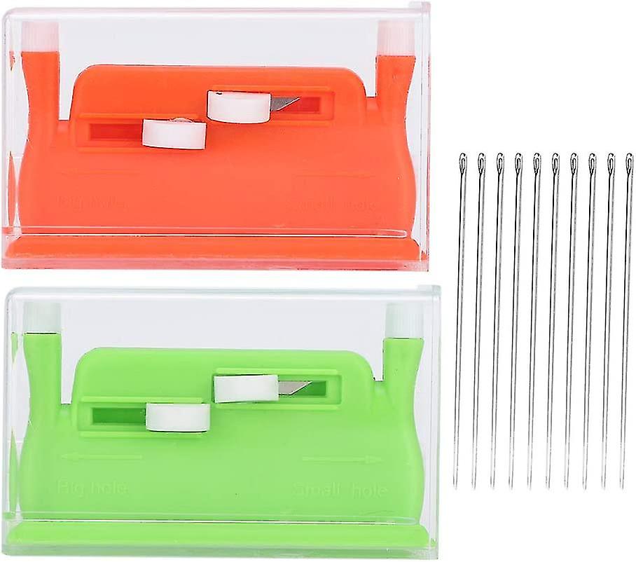2 Pieces Automatic Threading Aid, Threading Aid For Sewing Needles, Needle Threaders