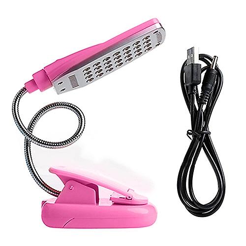 Flexible Adjustable Clip On Clamp 28 LED Desk Lamp Bedside Reading Table Light