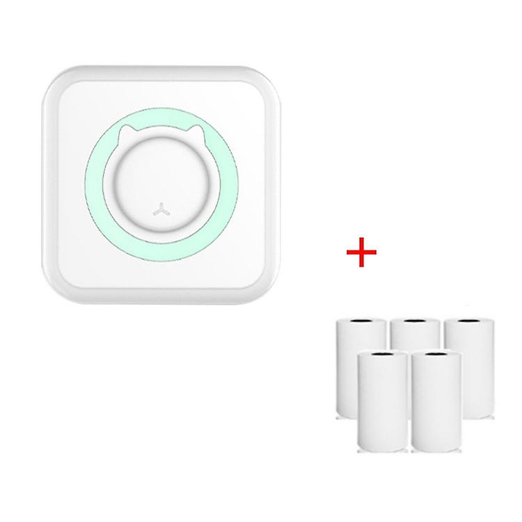 Mini Printer Green+5 Paper