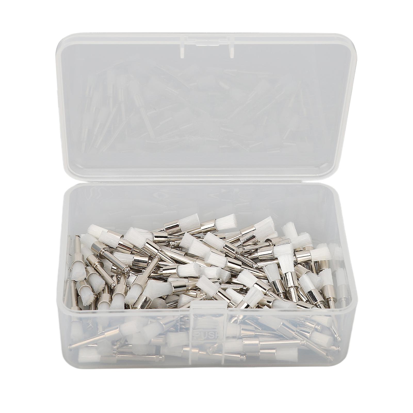 100pcs brosse de polissage dentaire caoutchouc de silicone jetable nettoyage des dents brosse de polissage buccal