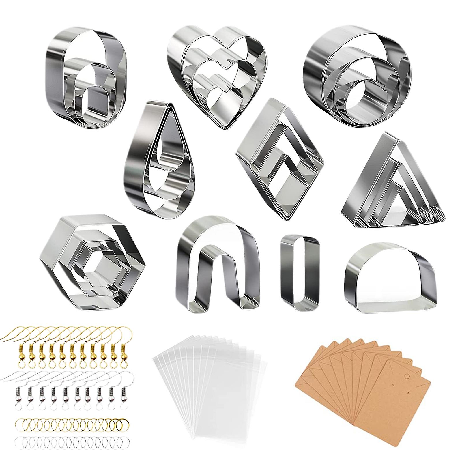 124PCS Polymer Clay Earring Modeling Earring Hooks Kit and Accessories