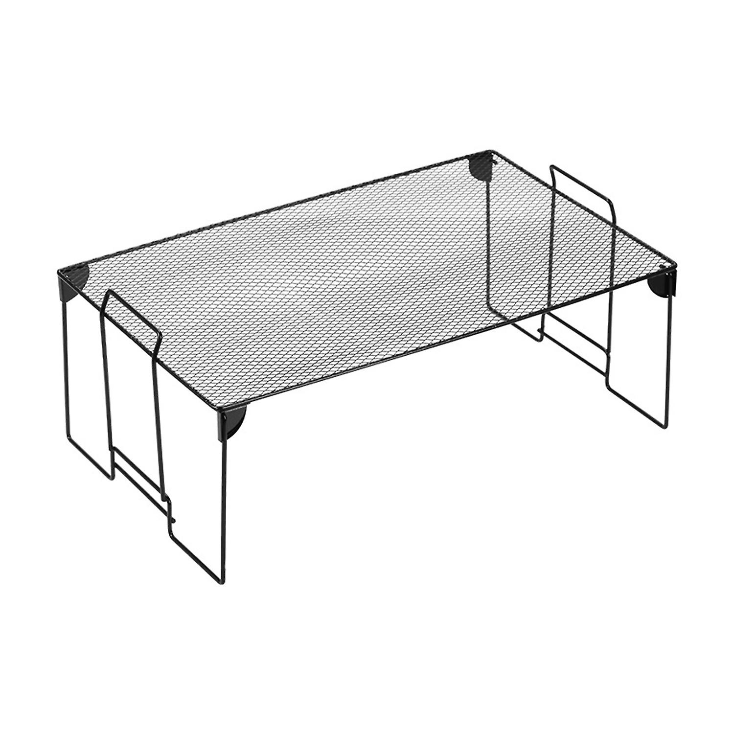 Counter Shelf Foldable Strong Bearing Space Saving Stable Handle Multipurpose Iron Fine Mesh Counter