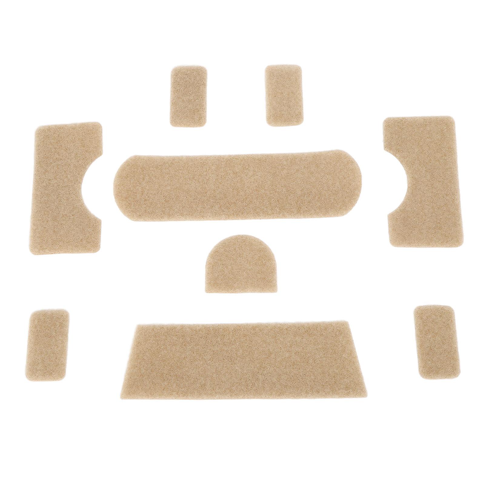 9pcs Clay Color Hook Loop Sticker Strong Adhesive DIY Training Helmet Thickened Back Adhesive Hook and Loop