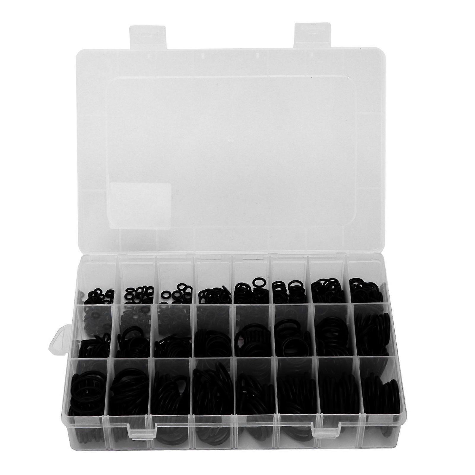 740pcs O-Ring Assortment Nitrile Rubber Sealing Rings for Machine Tools Automobiles Agricultural Machinery