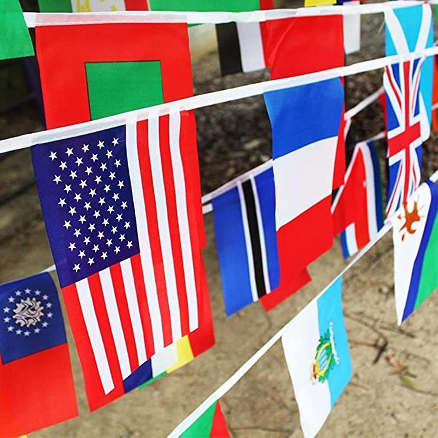 100 Countries String Flag International Bunting Pennant Banner Decoration