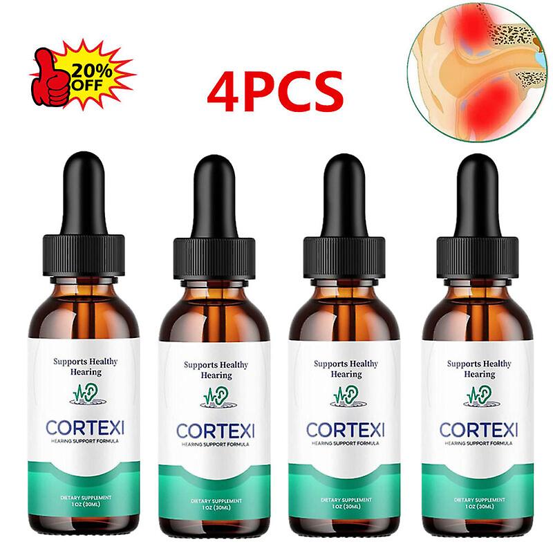4Pack - Cortexi Drops - For Ear Health, Hearing Support, Healthy Eardrum,