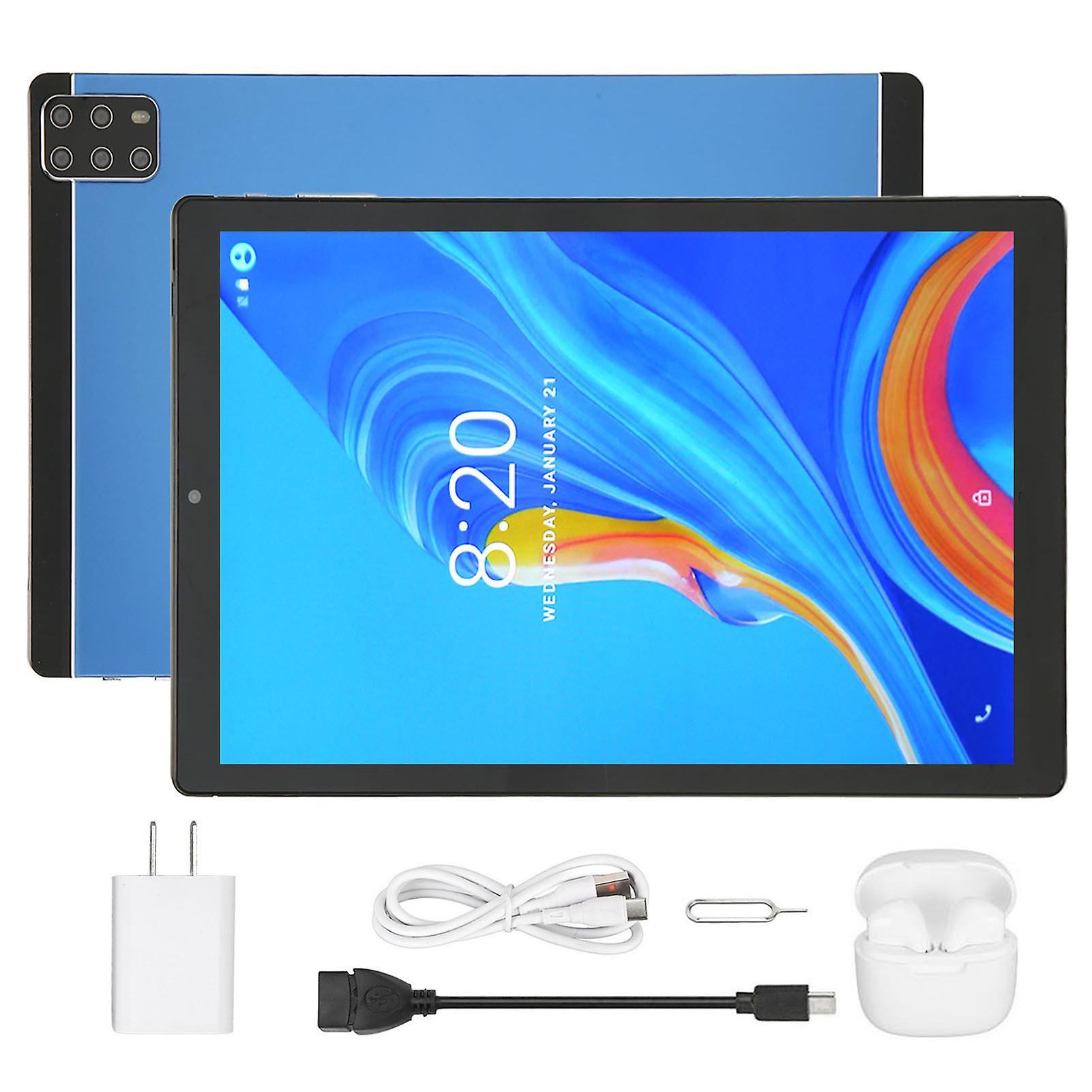 10.1 Inch Android 12 Tablet 10 Core CPU 6GB 128GB 5G WiFi Bluetooth Earbuds 8800mAh