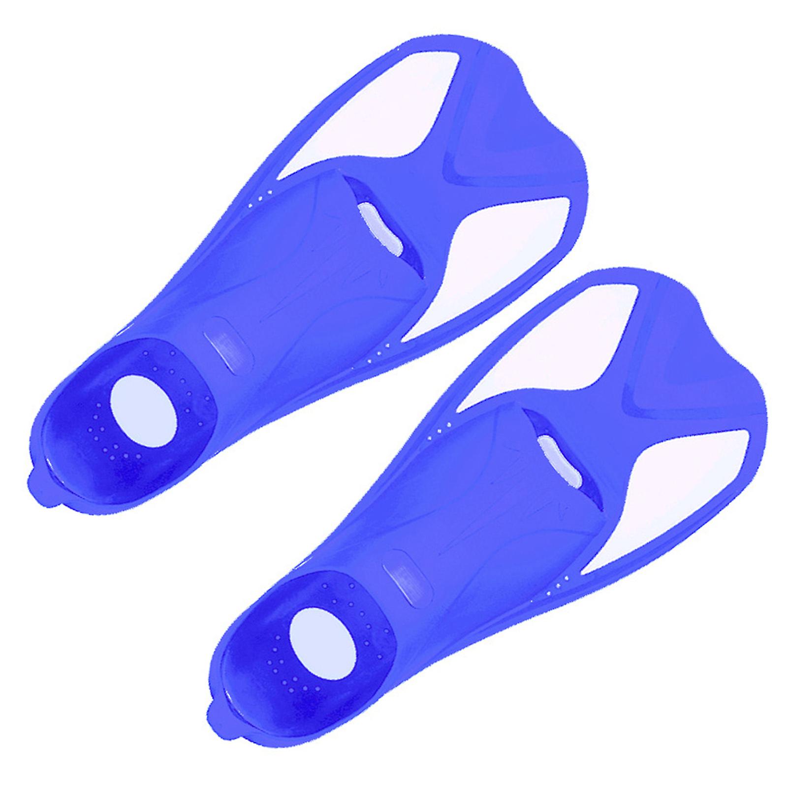 1Pair Barn Simträning Fenor Simfenor Lär dig simutrustning för pojkar Flickor Blå Vit XXXS(32-33)