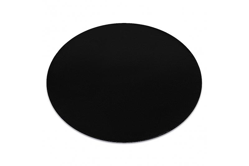 Modern washing carpet LINDO circle black, anti-slip, shaggy
