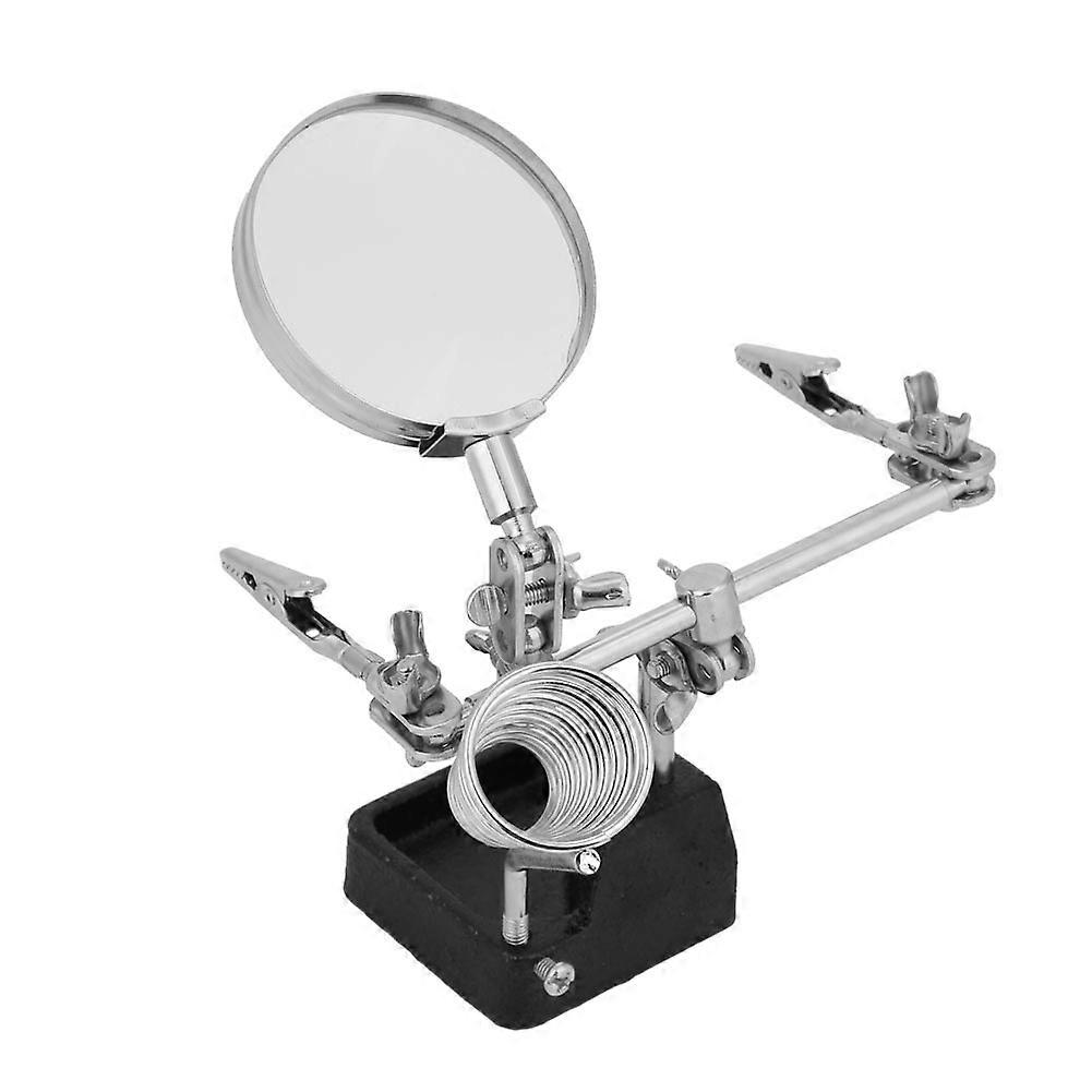 5X Multifunctional Magnifying Glass with Adjustable Clips for Soldering Work