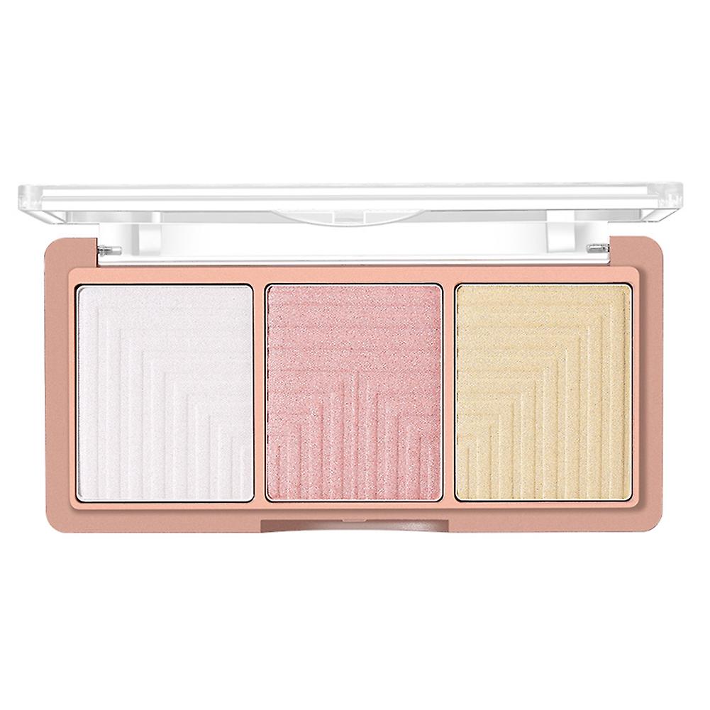 3 Colors Face Contour & Highlighting Pressed Powder Palette