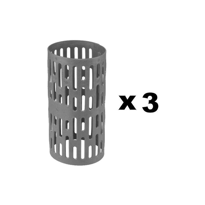 Set of 3 gray protective sleeves for tree trunks