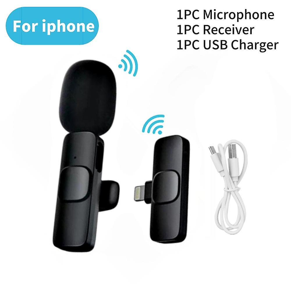 Kebidu Wireless Lavalier Mikrofon Tragbare Audio-Video-Aufnahme Mini-Mikrofon-Mikrofon für Android Live Broadcast Gaming-Telefon Microfonoe Typ C Stecker