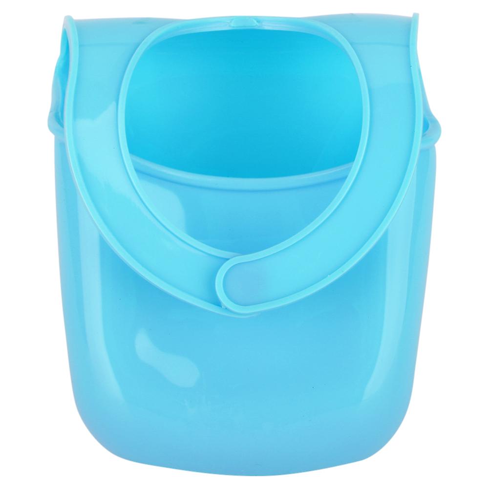 Bathroom Kitchen Sponge Drain Bag Basket Storage Tool Sink Hanging Holder (Light Blue)