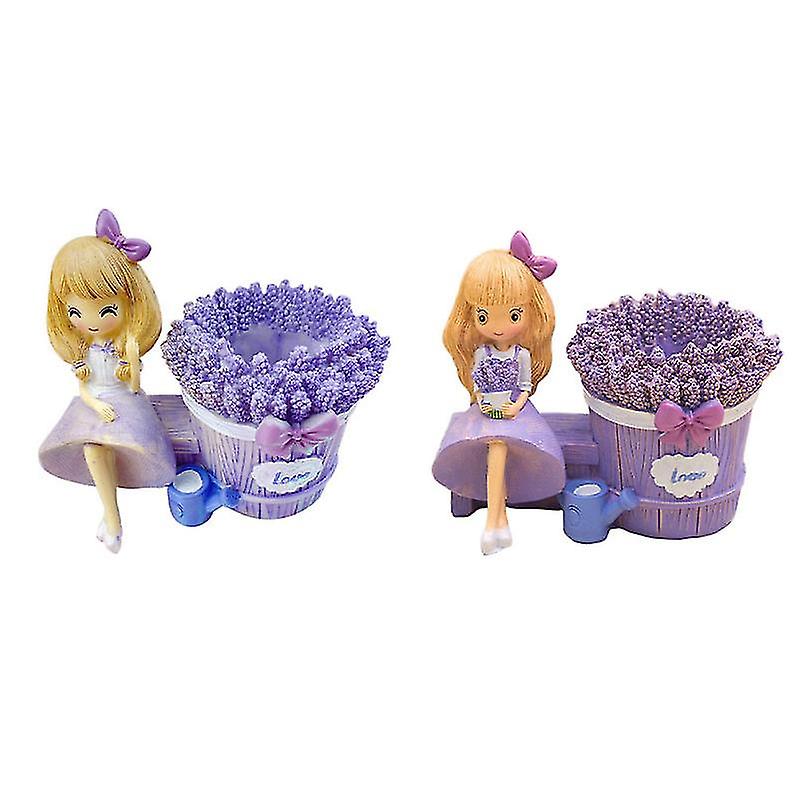 2pcs Decorative Pen Container