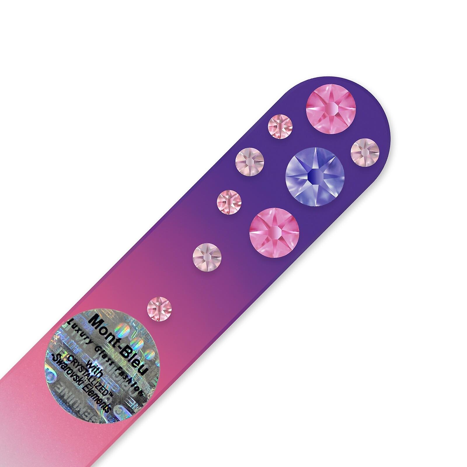 Mini crystal nail file WC-S - Tanzanite - Rose