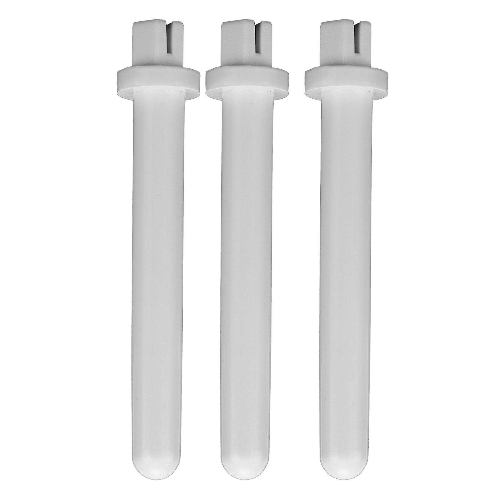 3pcs Sewing Machine Spool White Plastic Tailoring Auxiliary Accessories for Craft Enthusiasts Tailor