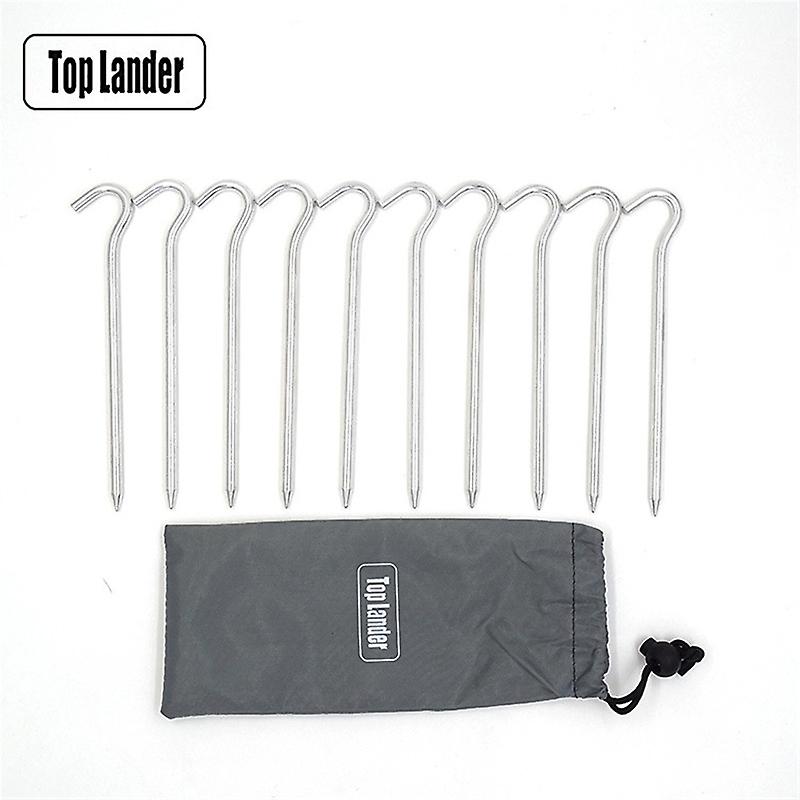 10 قطع 18 سنتيمتر سبائك الألومنيوم خيمة أوتاد خيمة حصة الأرض هوك دبوس خيمة أوتاد في الهواء الطلق التخييم المظلة المسامير خيمة قماش القنب الملحقات