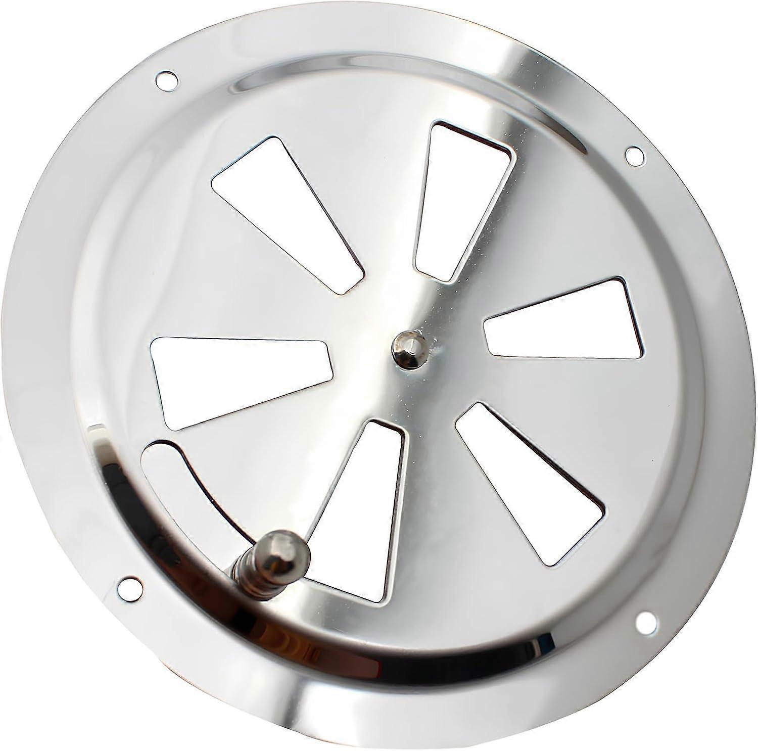 Round Ventilation Grille, Adjustable Air Vent Stainless Steel Air Vent Air Inlet and Exhaust Round Exhaust Air Vent Grille 125mm