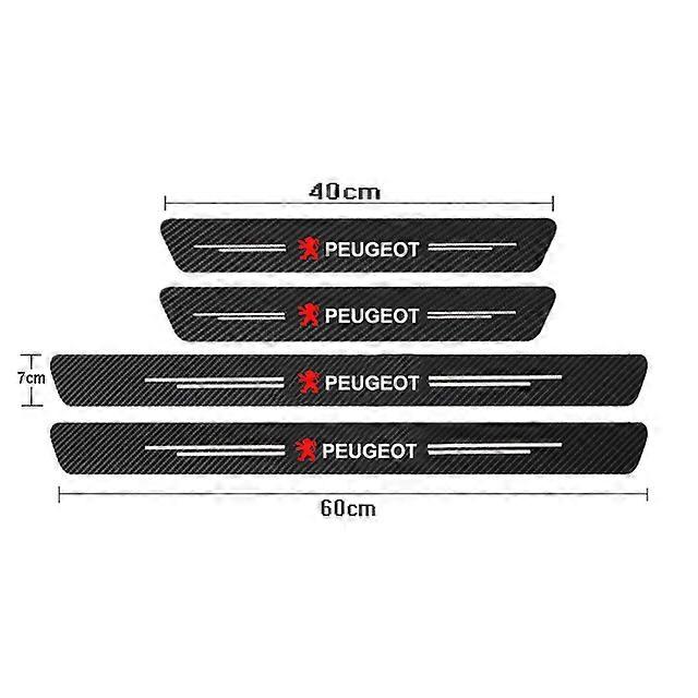 Μέρη μηχανοκίνητων οχημάτων για Peugeot 308 408 508 RCZ 208 3008 2008 206 207 307 εξαρτήματα αυτοκινήτων πορτών πορτών αυτοκινήτων ινών προστατευτικά κορμών προστατευτικών μαρσπιέ