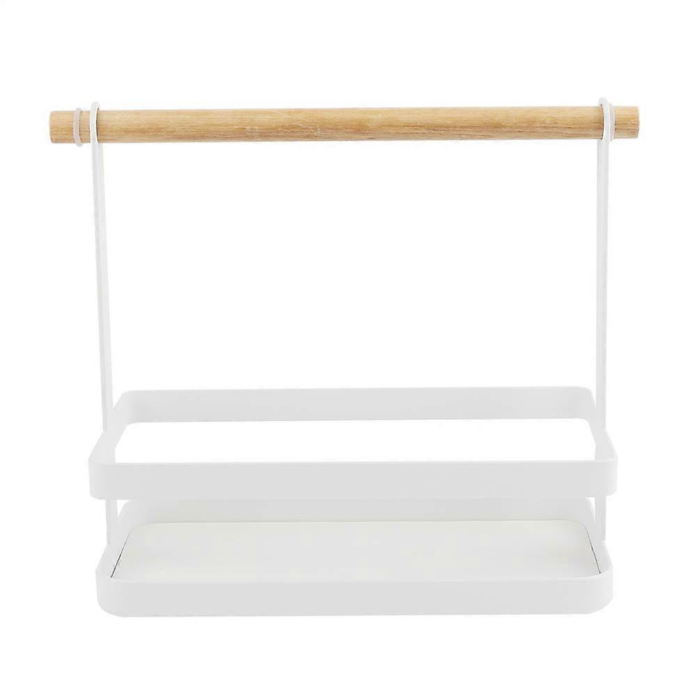 Storage Basket Shelf Rack With Handle For Home Kitchen Storage Handler Accessories Rack