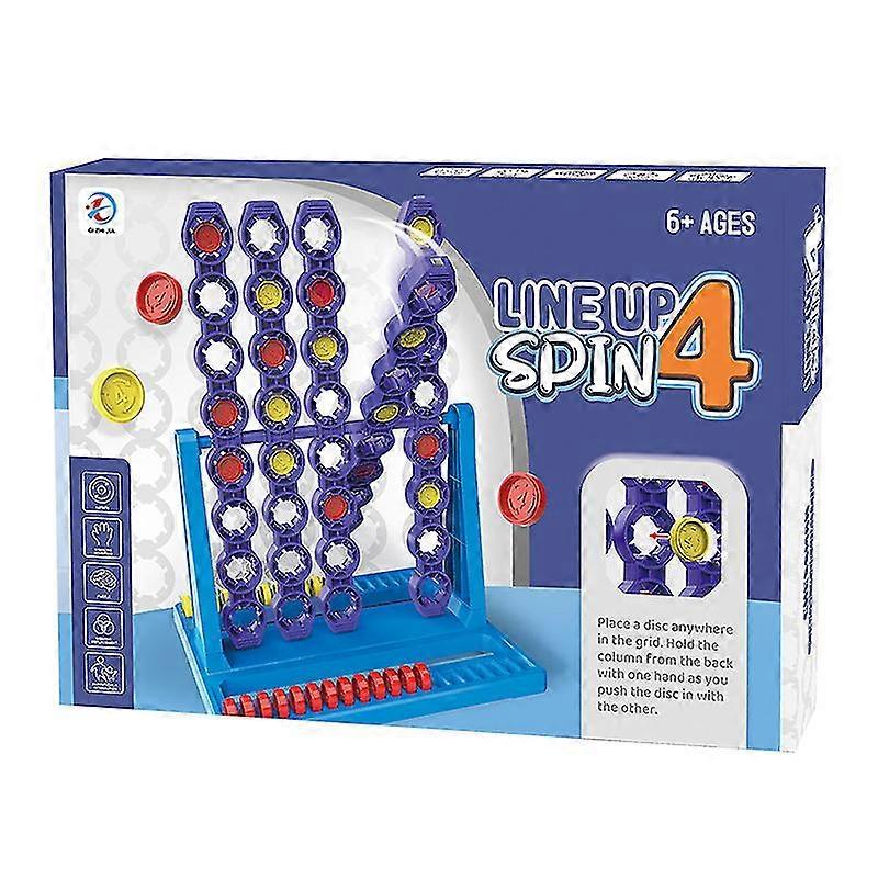 Rotating Four-in-a-Row Puzzle Tabletop Game