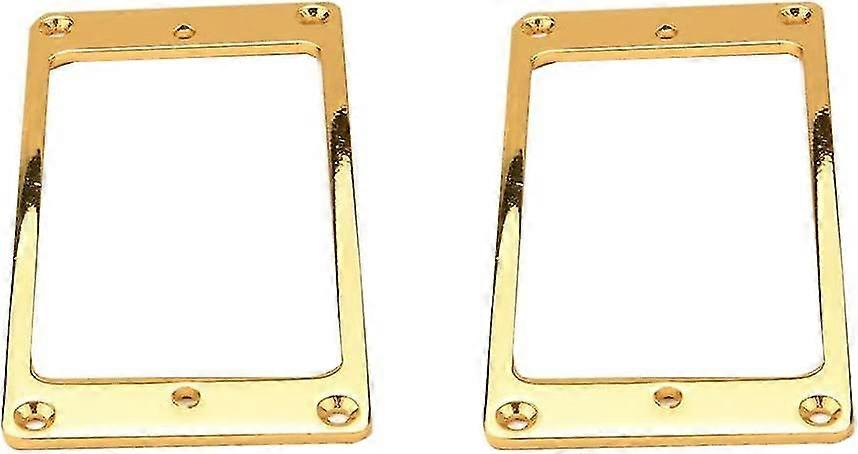 2pcs Metal Electric Guitar Pickup Humbucker Flat Base Mounting Ring Inside Frame