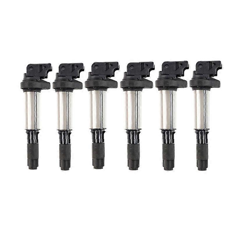 6~Pk Ignition Coils compatible with3 5 7 Series E46 E39 E60 E61 E65 E66 12131712219 NO.5383