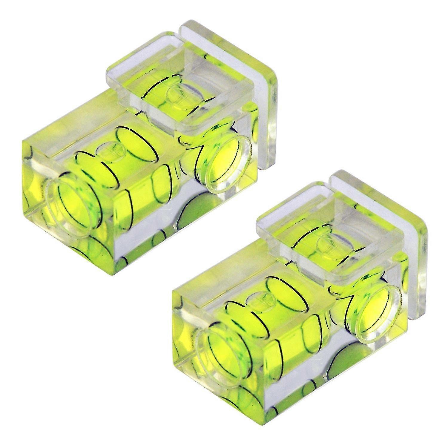 2 pcs Hot shoe camera double spirit level(2-axis)