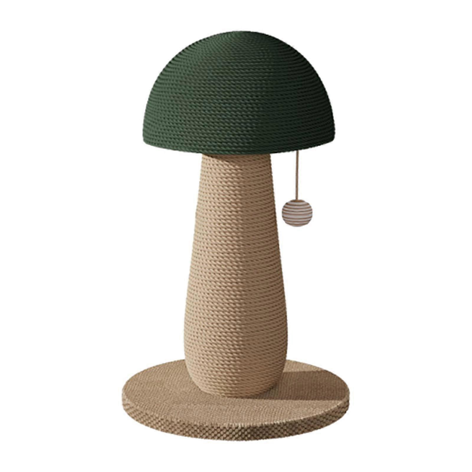 Cat Scratch Post Cat Interactive Toy with Ball Grind Claw Sisal Scratch Post mushroom