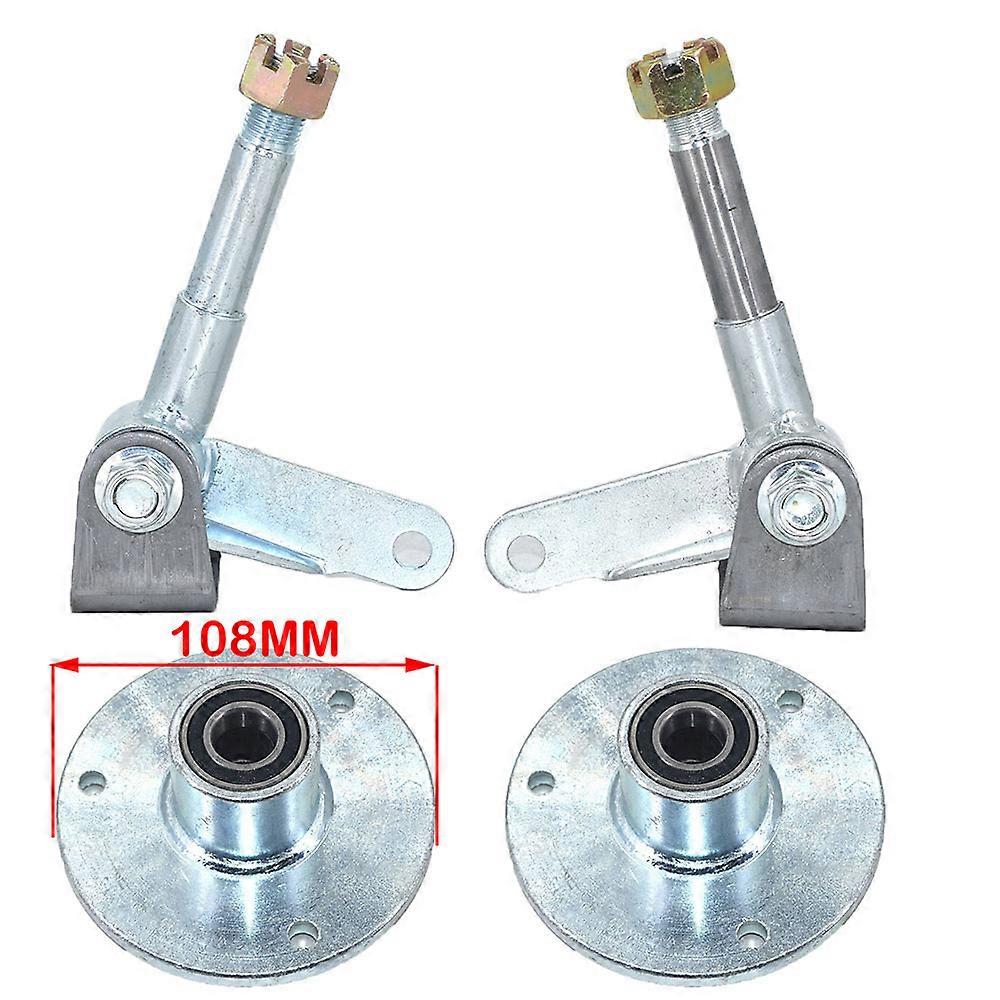 5 polegadas ou 6 polegadas roda knuckle eixo com cubo de roda ajuste para 110cc 168 200f ir kart buggy karting atv utv quad bike peças