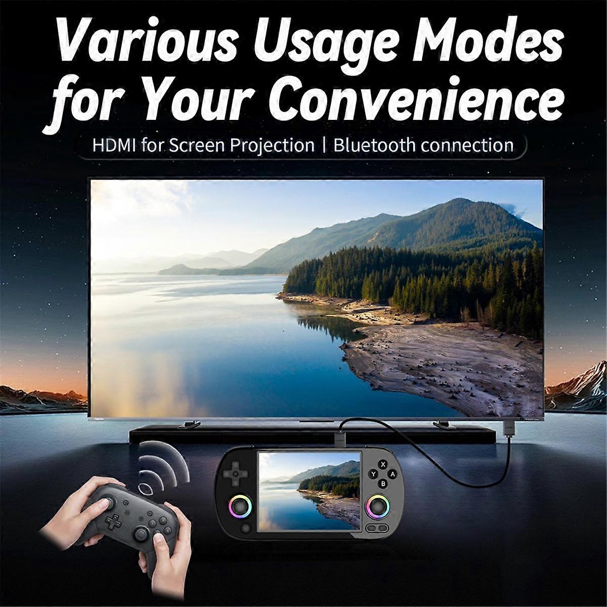 RG40XX H Retro Game Console 64G+256G 16000+ Games 4.0 Inch Screen 2.4 5G WIFI BT HD TV Output Vide