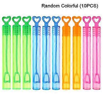 10pcs Kids Toys Tube Soap Fles Verjaardag Bubble Wand Love Heart Gifts