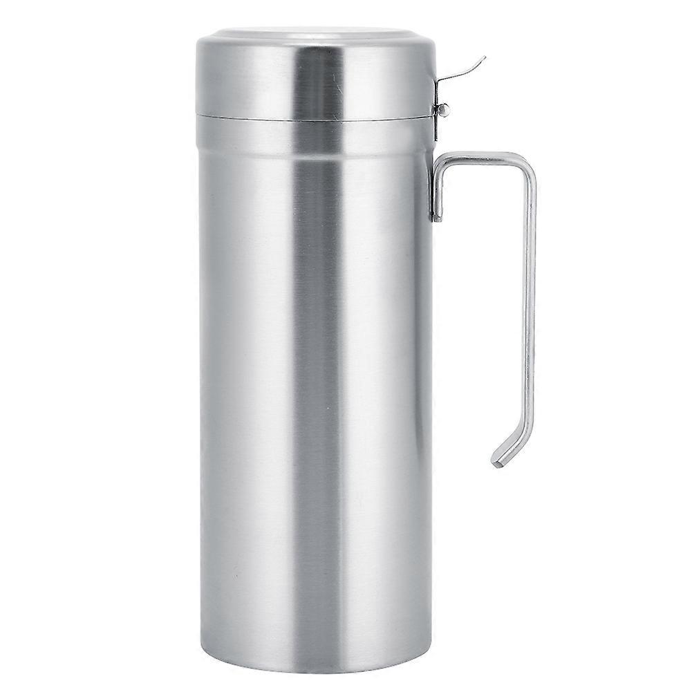 ステンレススチール製家庭用キッチンハンドルオイルポットボトル収納容器ふた付き <br>1000mL