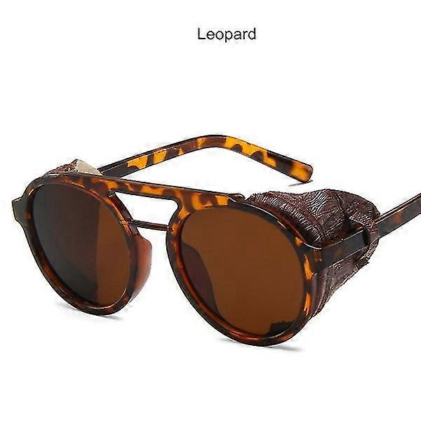 Retro Steampunk solbriller Mænd [leopard Frame]