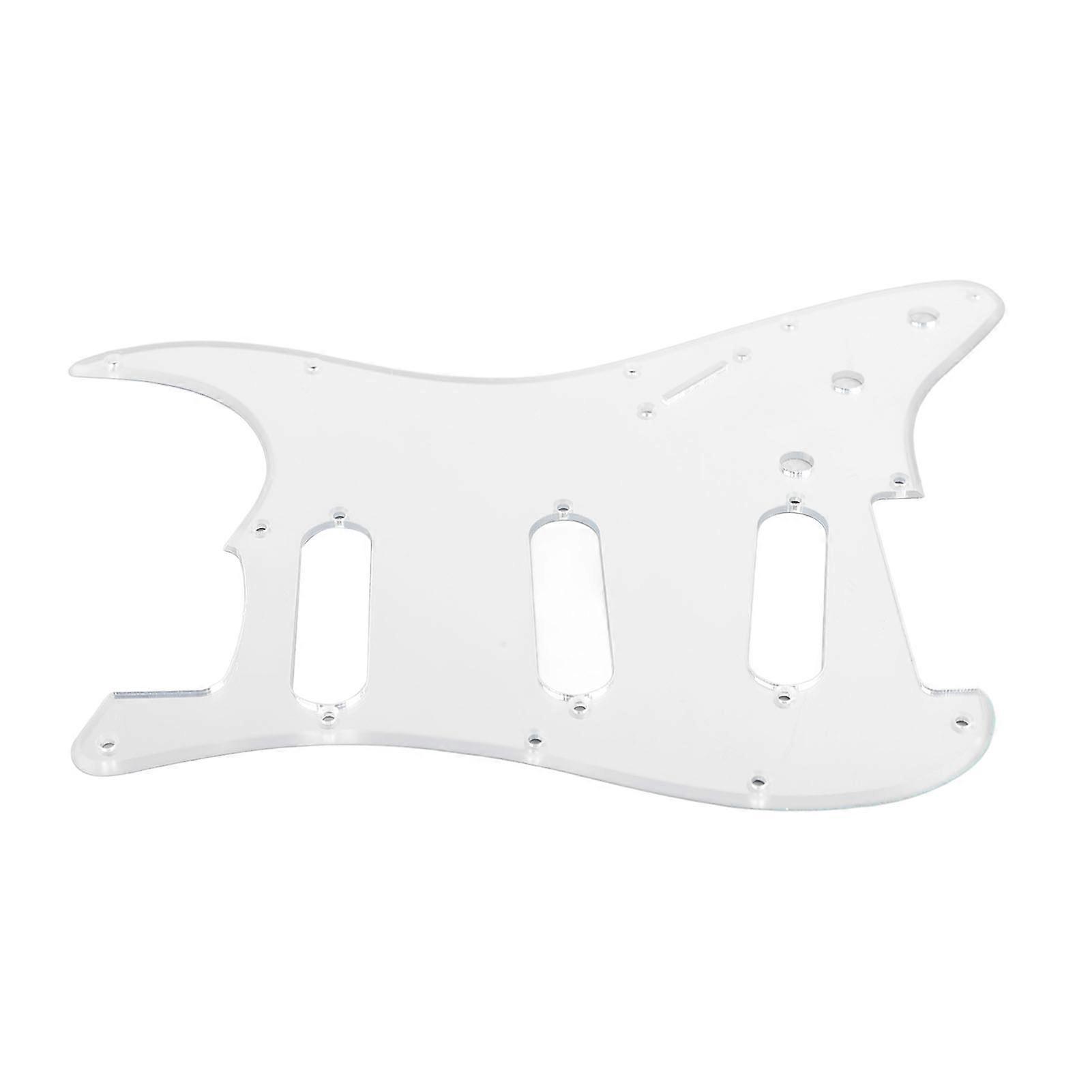 Gitarr Plektrumskydd Ersättning Aluminiumfolie Avskärmning PVC Repskydd Gitarr Guard Plate GSSS31