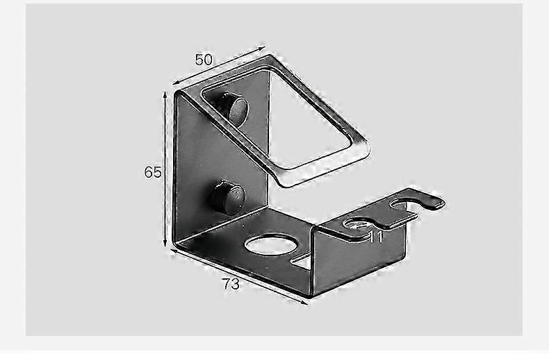 Toothbrush Holder Wall Mount Black Rack Toothpaste Accessories Garden Home