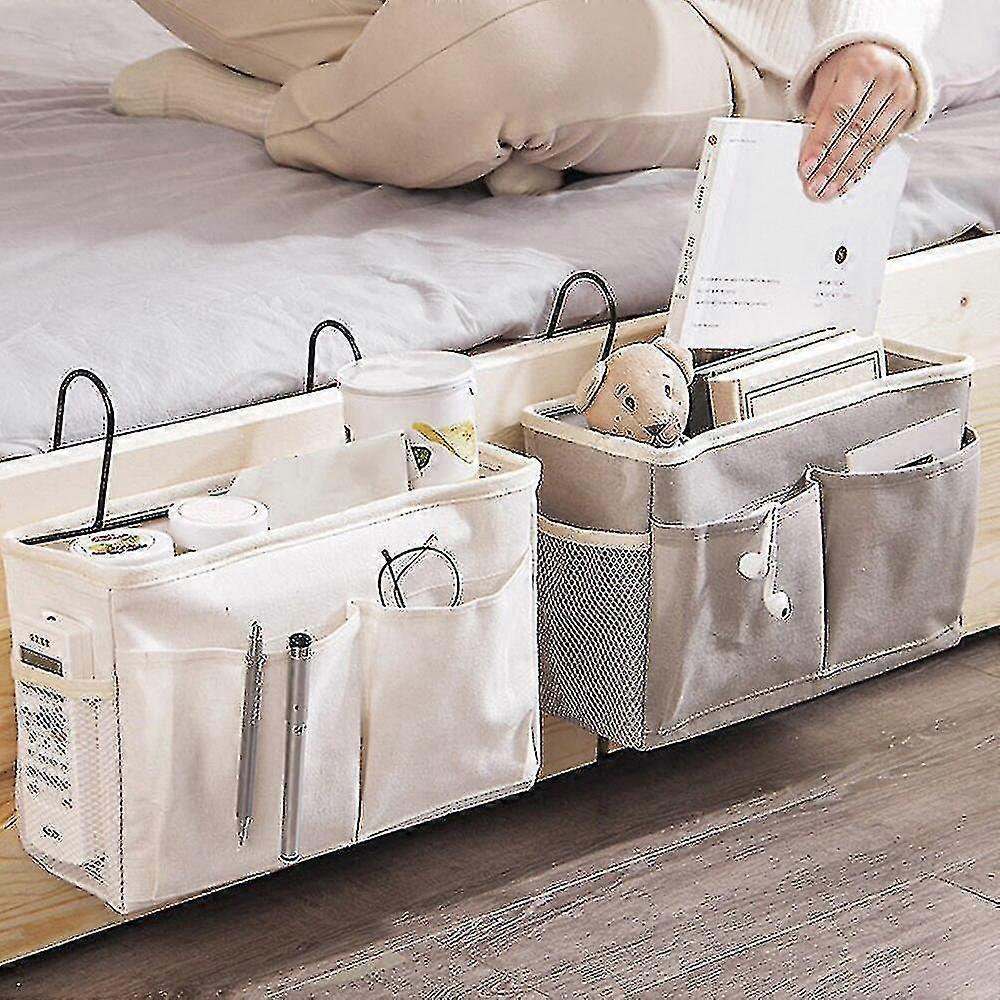 Multi-function Large Capacity Bedside Storage Hanging Bag Bed Table Basket Bedside Organizer Shelf Hanging Bag